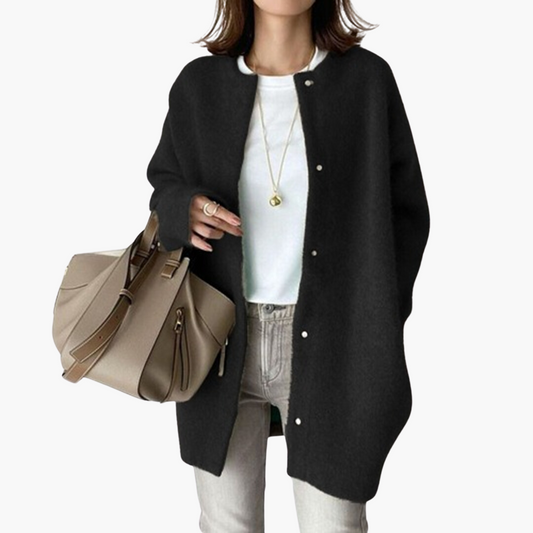 Clara Luxury Winter Coat — Shawl Collar & Sculpted Fit 2