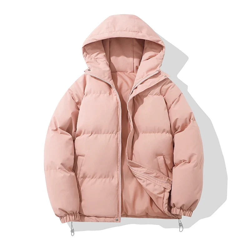 Unisex Hooded Puffer Jacket — Cotton Blend, 8 Colors 19