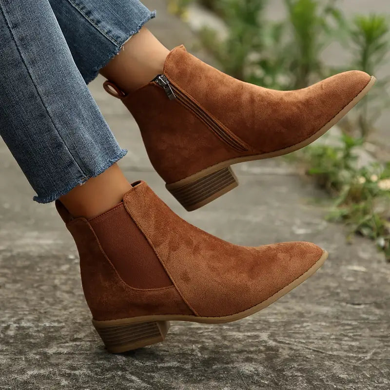 Anica Chelsea Boots — Premium Suede Women's Winter Boot 1