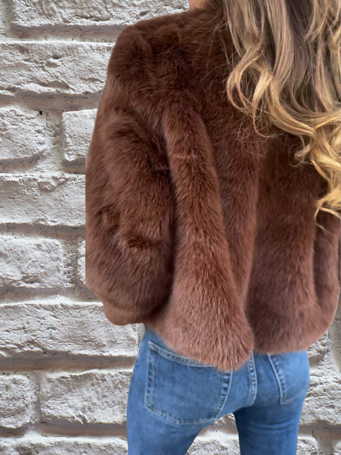 Women's Warm Autumn Jacket — High Collar Zip-Up Coat 7