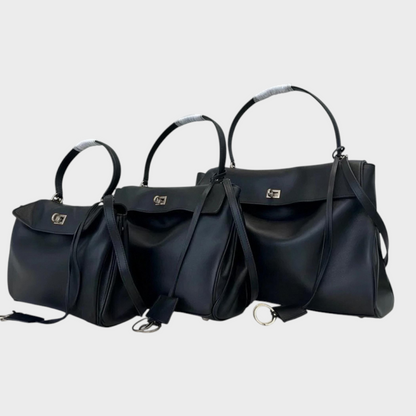 Libby Minimalist Leather Handbag — Soft Cowhide & Magnetic Flap 5