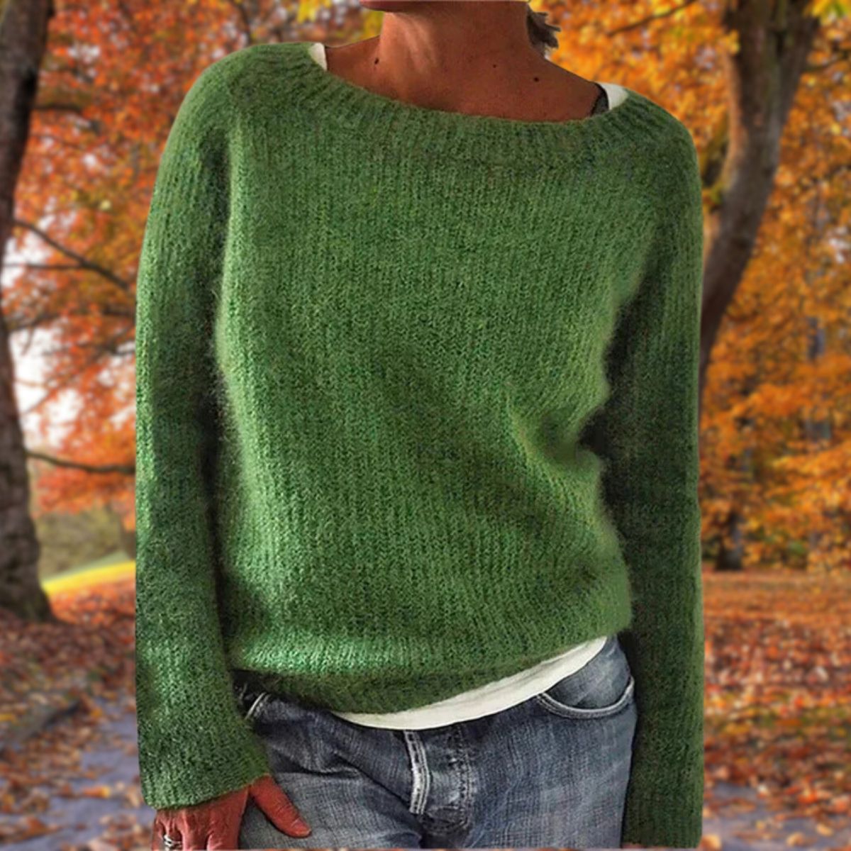 Classic Merino Wool Sweater for Women — Relaxed Fit 1