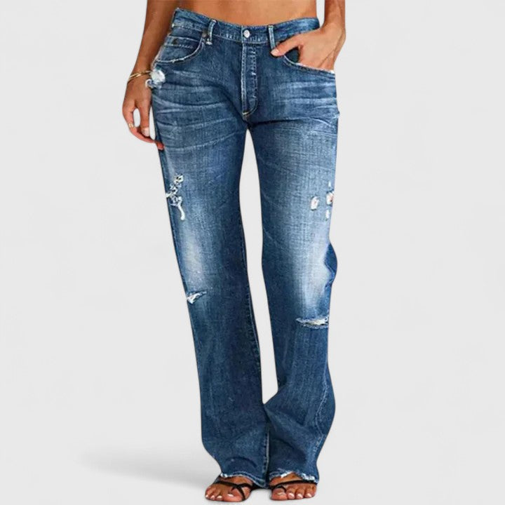 Women's Wide-Leg Jeans — Relaxed Low-Rise Stretch Denim 2