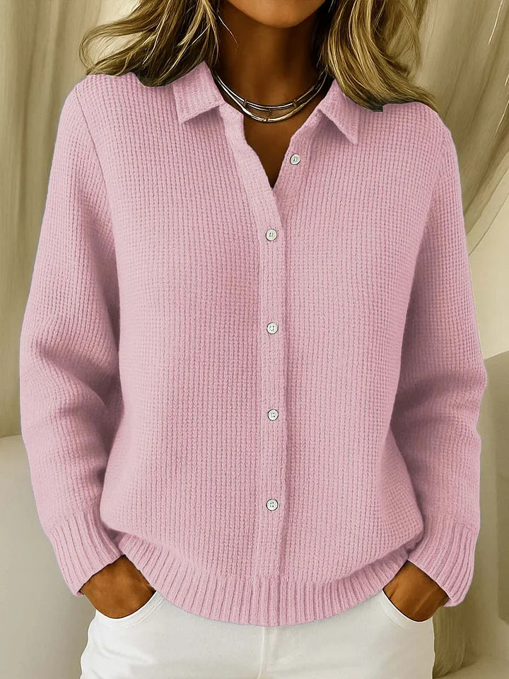 Elegant Longline Knit Cardigan — Button-Front, Cozy Fit 2