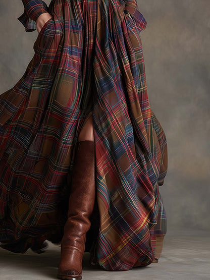 Classic Belted Button-Up Shirt Dress — Women's Style 8