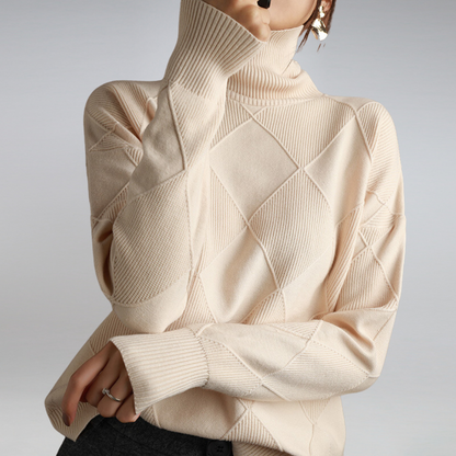 Darcy Oversized Turtleneck Sweater — Wool Blend Knit 8