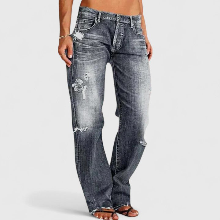 Women's Wide-Leg Jeans — Relaxed Low-Rise Stretch Denim 4