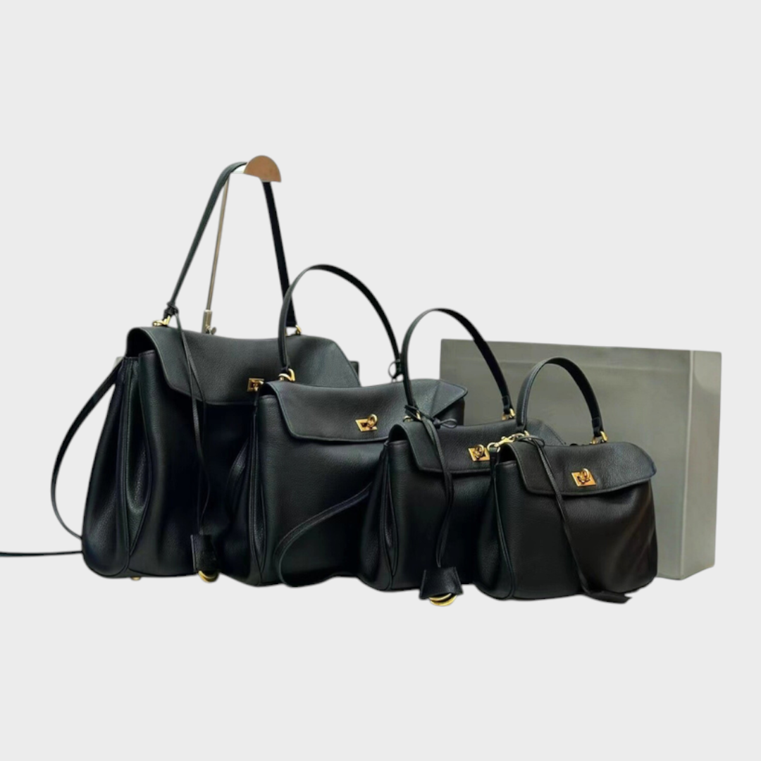 Libby Minimalist Leather Handbag — Soft Cowhide & Magnetic Flap 14