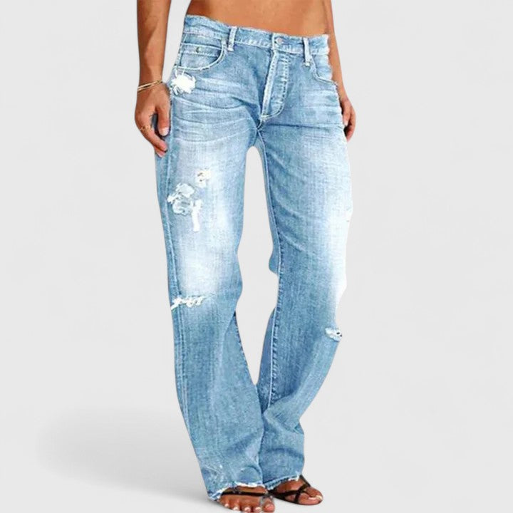 Women's Wide-Leg Jeans — Relaxed Low-Rise Stretch Denim 5