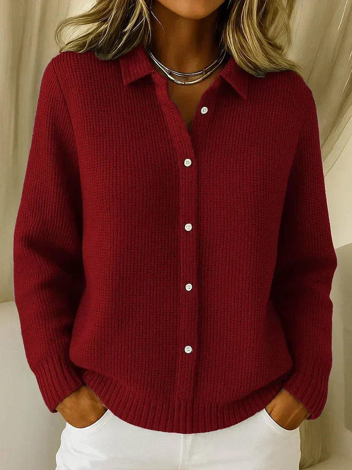Elegant Longline Knit Cardigan — Button-Front, Cozy Fit 3