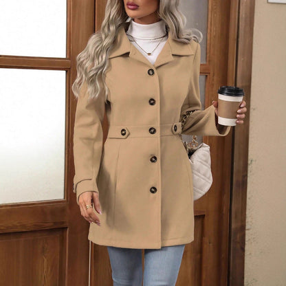 Women's Belted Trench Coat — Tailored Double-Breasted Style 9