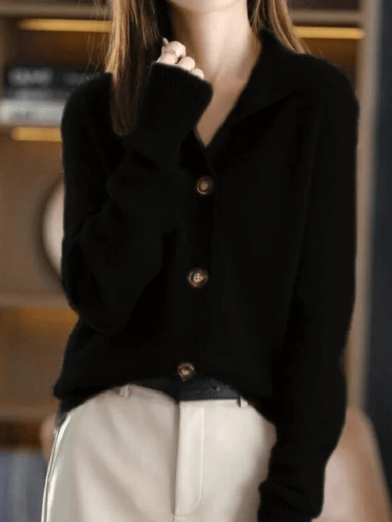 Sofia Button Cardigan — Soft Knit Relaxed Fit for Women 7