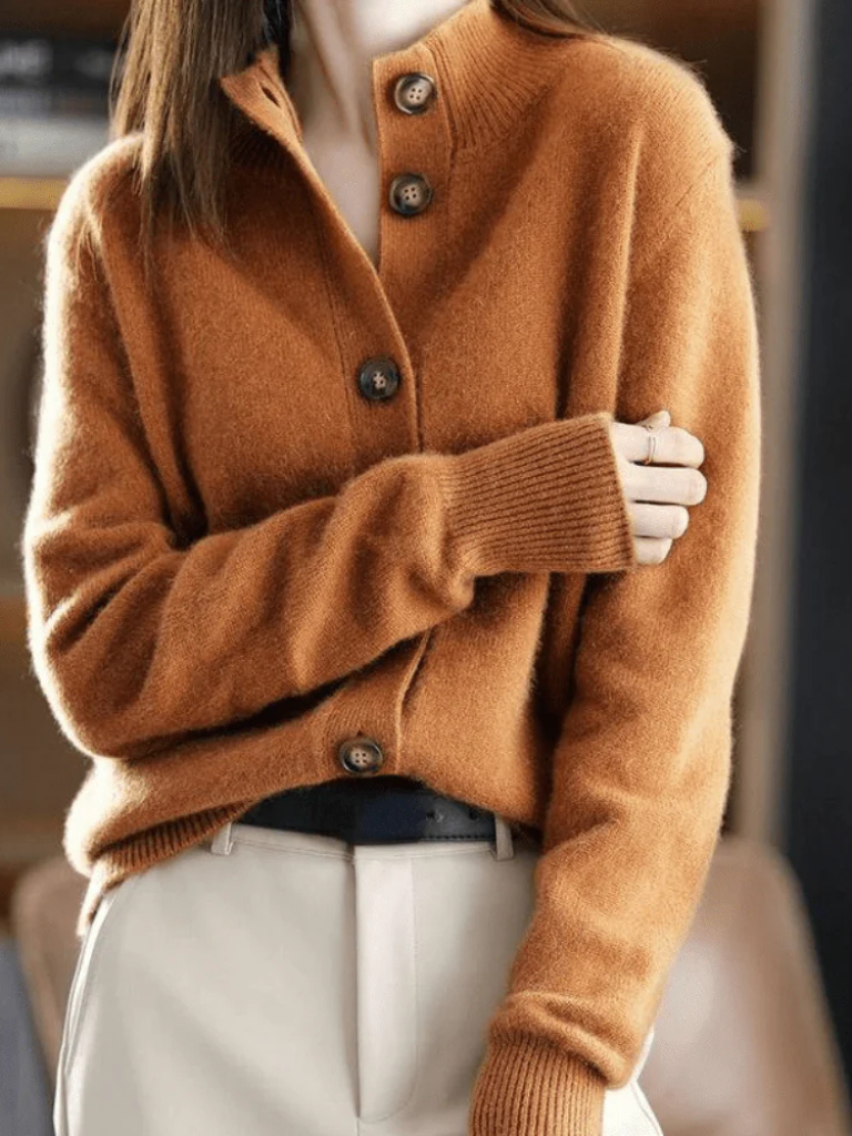 Sofia Button Cardigan — Soft Knit Relaxed Fit for Women 3
