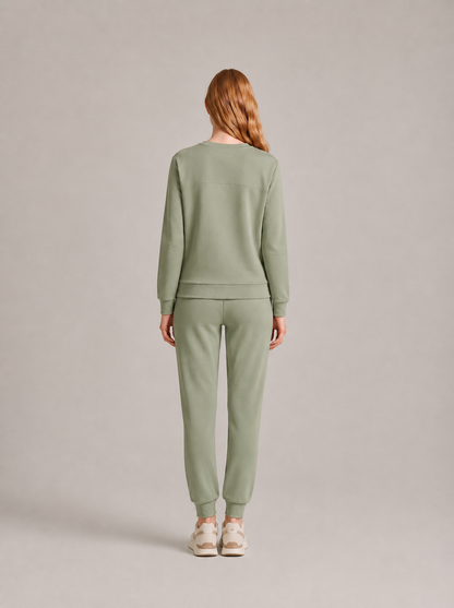 Women's Thermal Lounge Set — Fleece-Lined Sweatshirt & Joggers 10