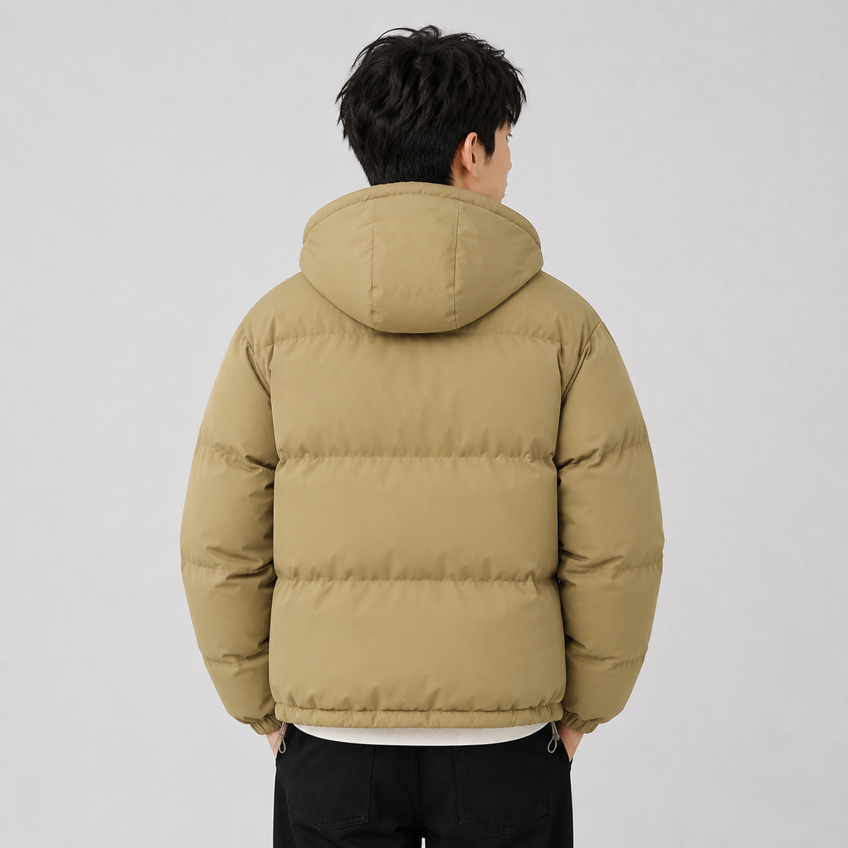 Unisex Hooded Puffer Jacket — Cotton Blend, 8 Colors 6