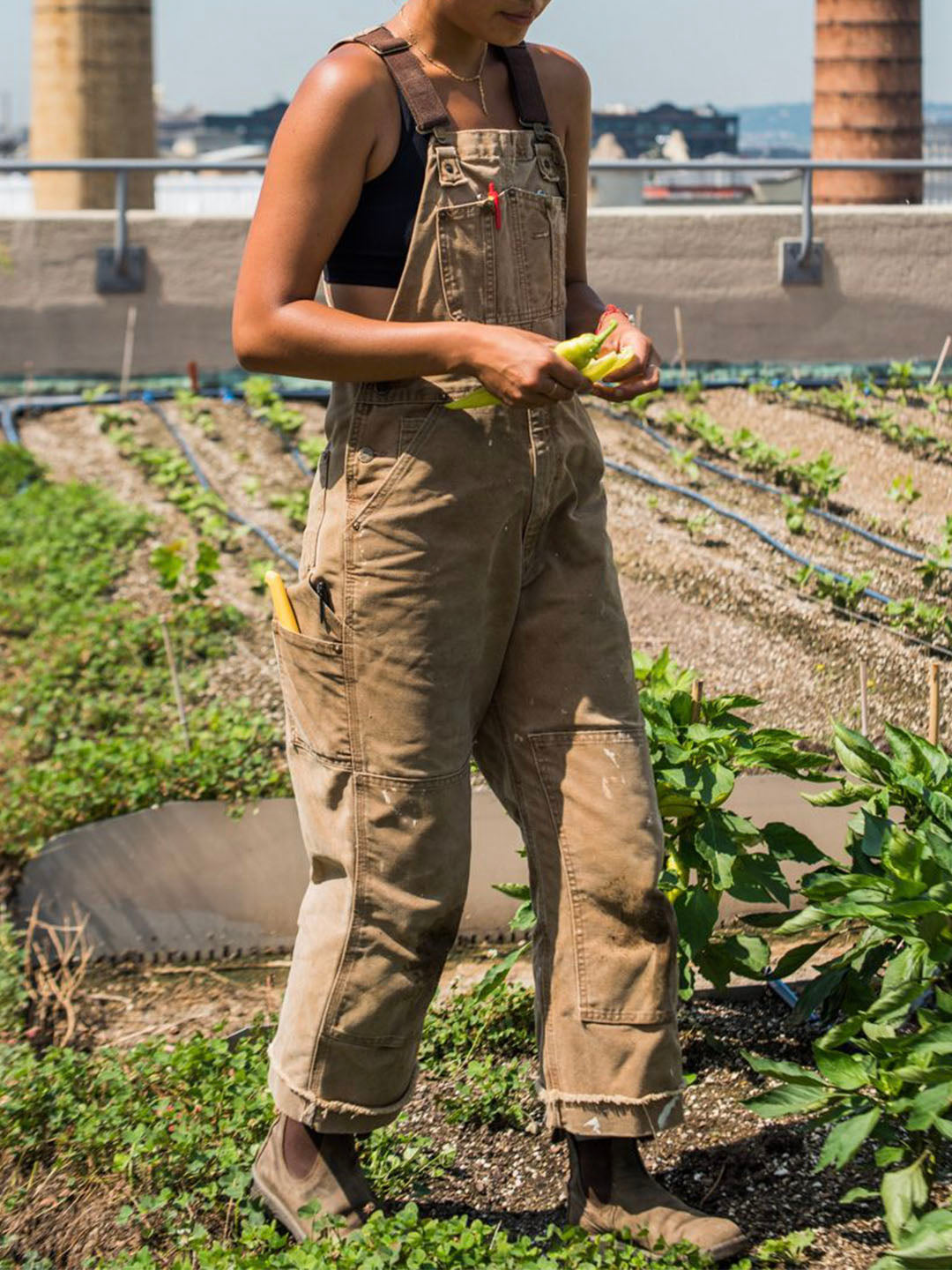 Women's Canvas Bib Overalls — Relaxed Fit Dungarees 1