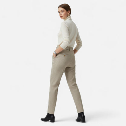 Women's Wool Pencil Pants — High-Waist Slim Fit Trousers 3