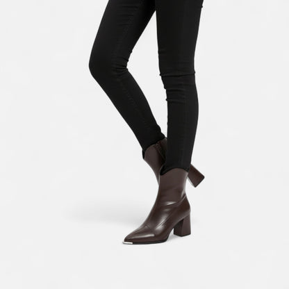 Women's Pointed-Toe Leather Chelsea Boots | Classic Style 5