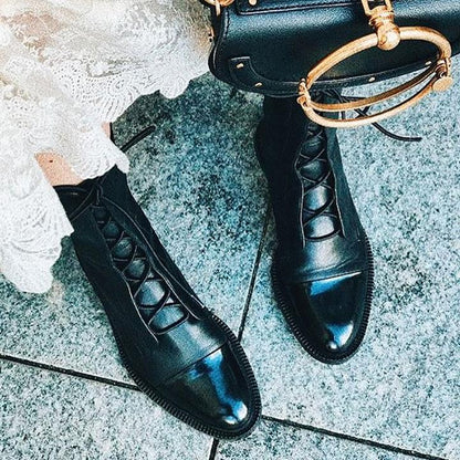 Sophia Lace-Up Ankle Boots — Classic Style & Comfort 8