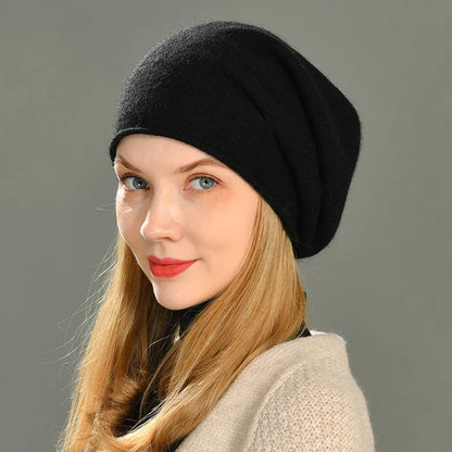 Cashmere Wool Beanie — Soft Non-Itchy Winter Hat 4