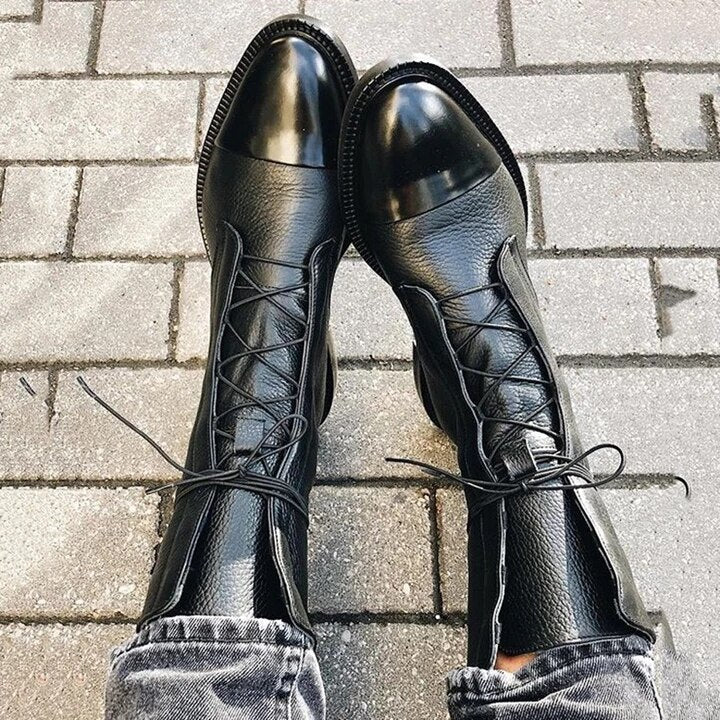 Sophia Lace-Up Ankle Boots — Classic Style & Comfort 2