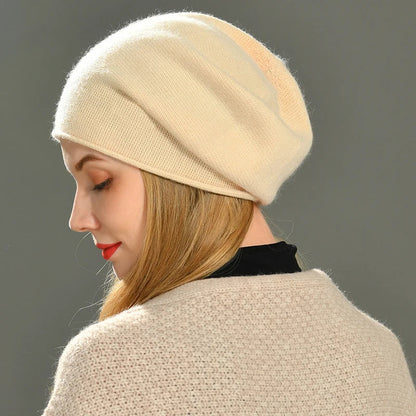 Cashmere Wool Beanie — Soft Non-Itchy Winter Hat 3