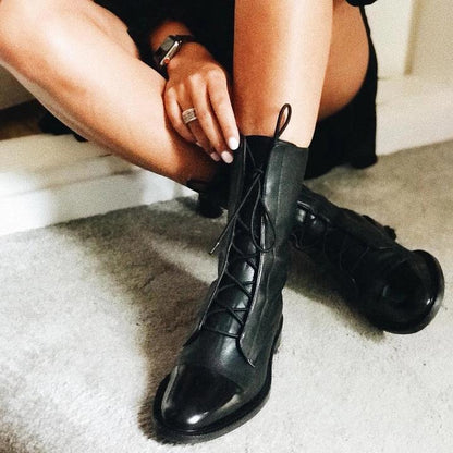 Sophia Lace-Up Ankle Boots — Classic Style & Comfort 10