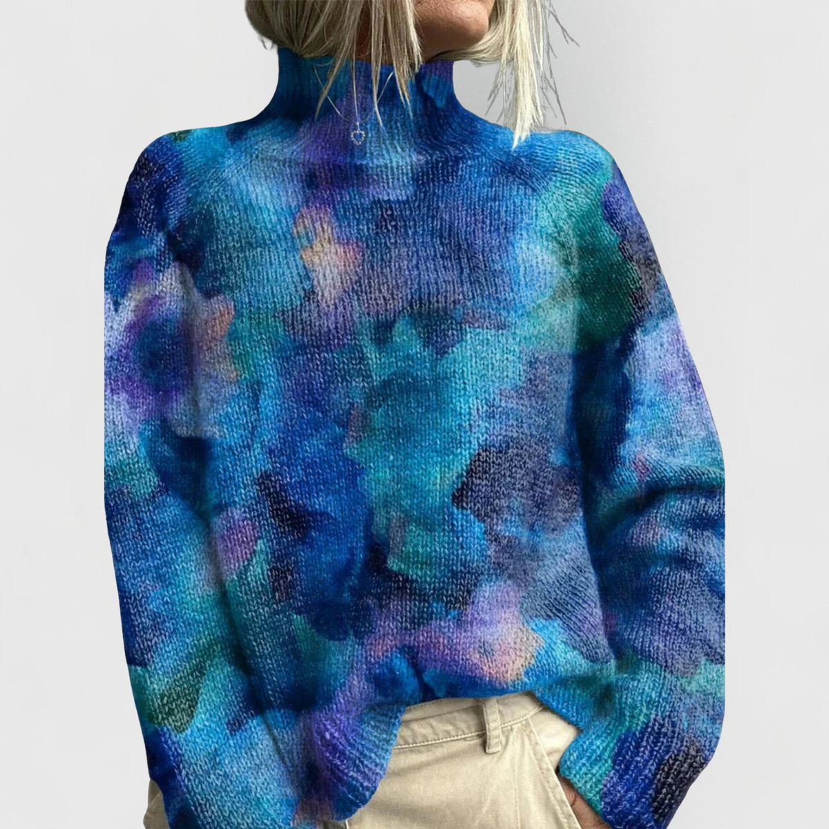 Elegant Turtleneck Sweater – Ribbed Relaxed Fit, XS–3XL 3