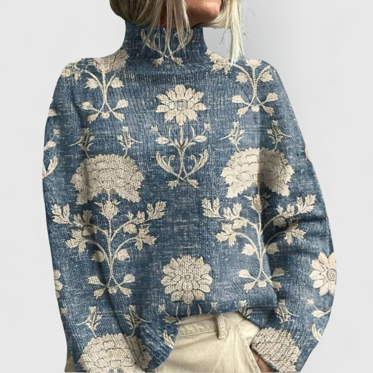 Elegant Turtleneck Sweater – Ribbed Relaxed Fit, XS–3XL 1