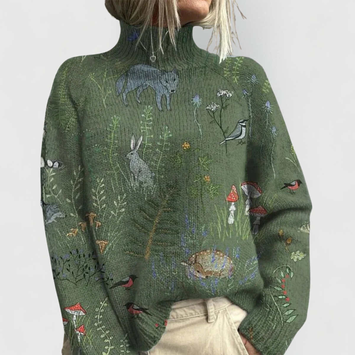 Elegant Turtleneck Sweater – Ribbed Relaxed Fit, XS–3XL 2