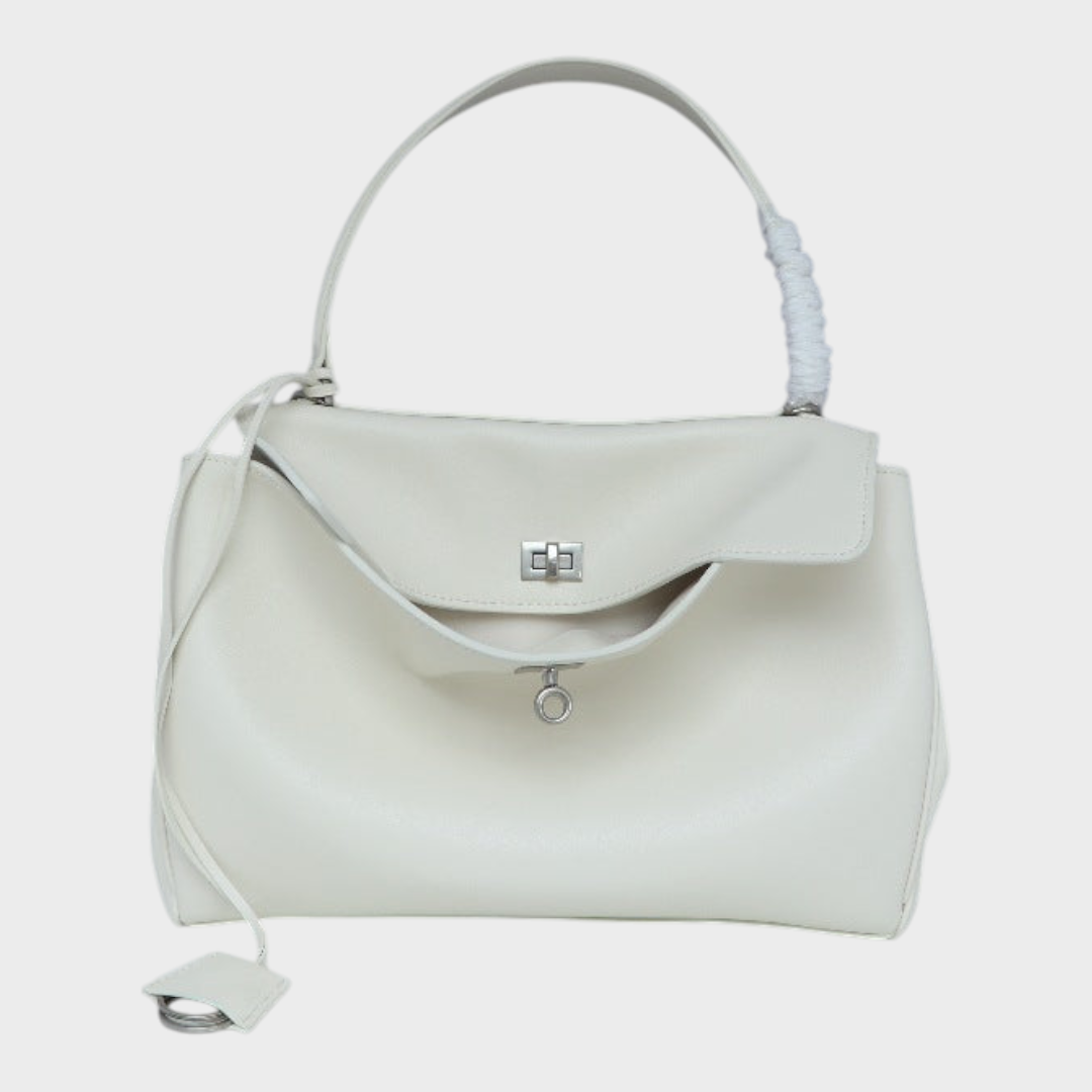 Libby Minimalist Leather Handbag — Soft Cowhide & Magnetic Flap 8
