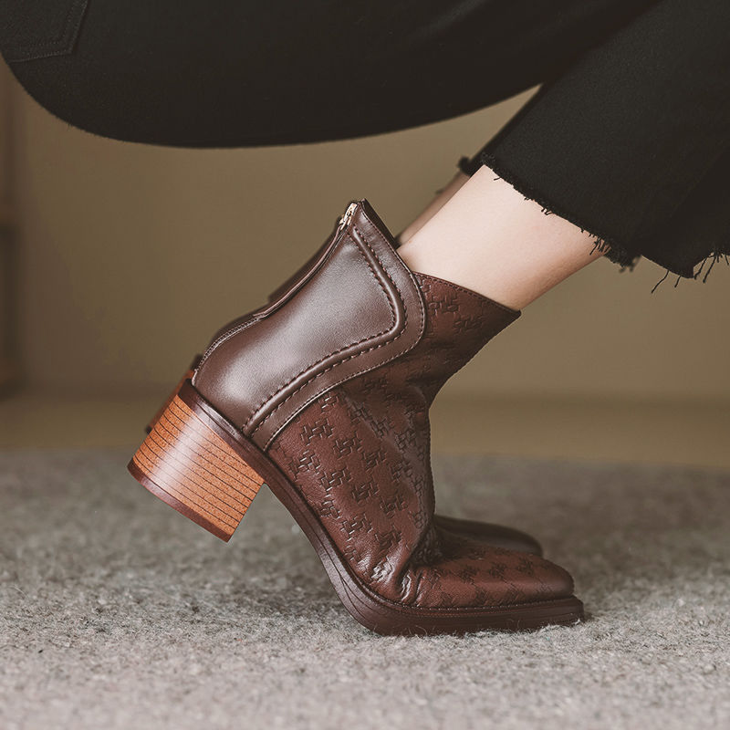 Margot Ankle Boots — Vegan Leather 2 in Block Heel 8