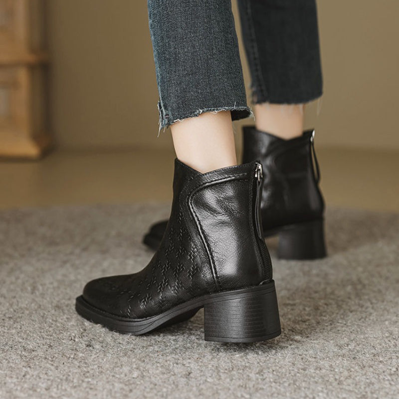 Margot Ankle Boots — Vegan Leather 2 in Block Heel 11