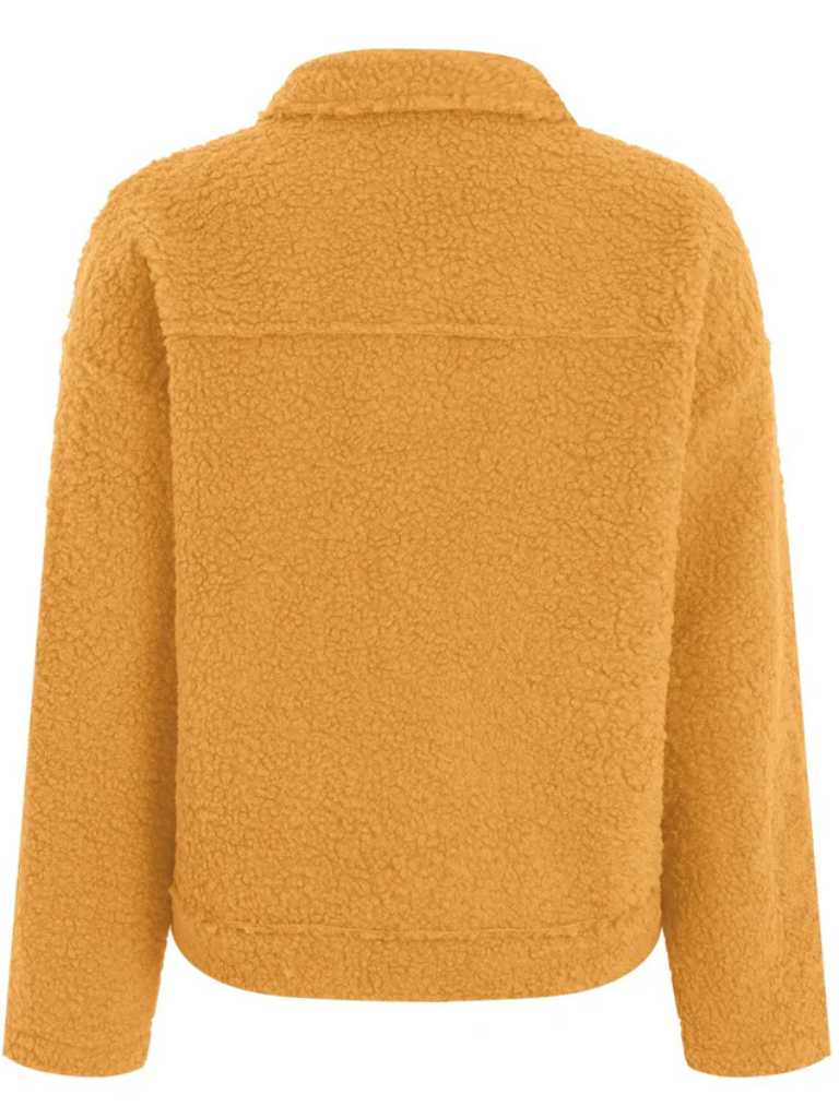 Cozy Sherpa Button Jacket for Women — Soft Relaxed Fit 4