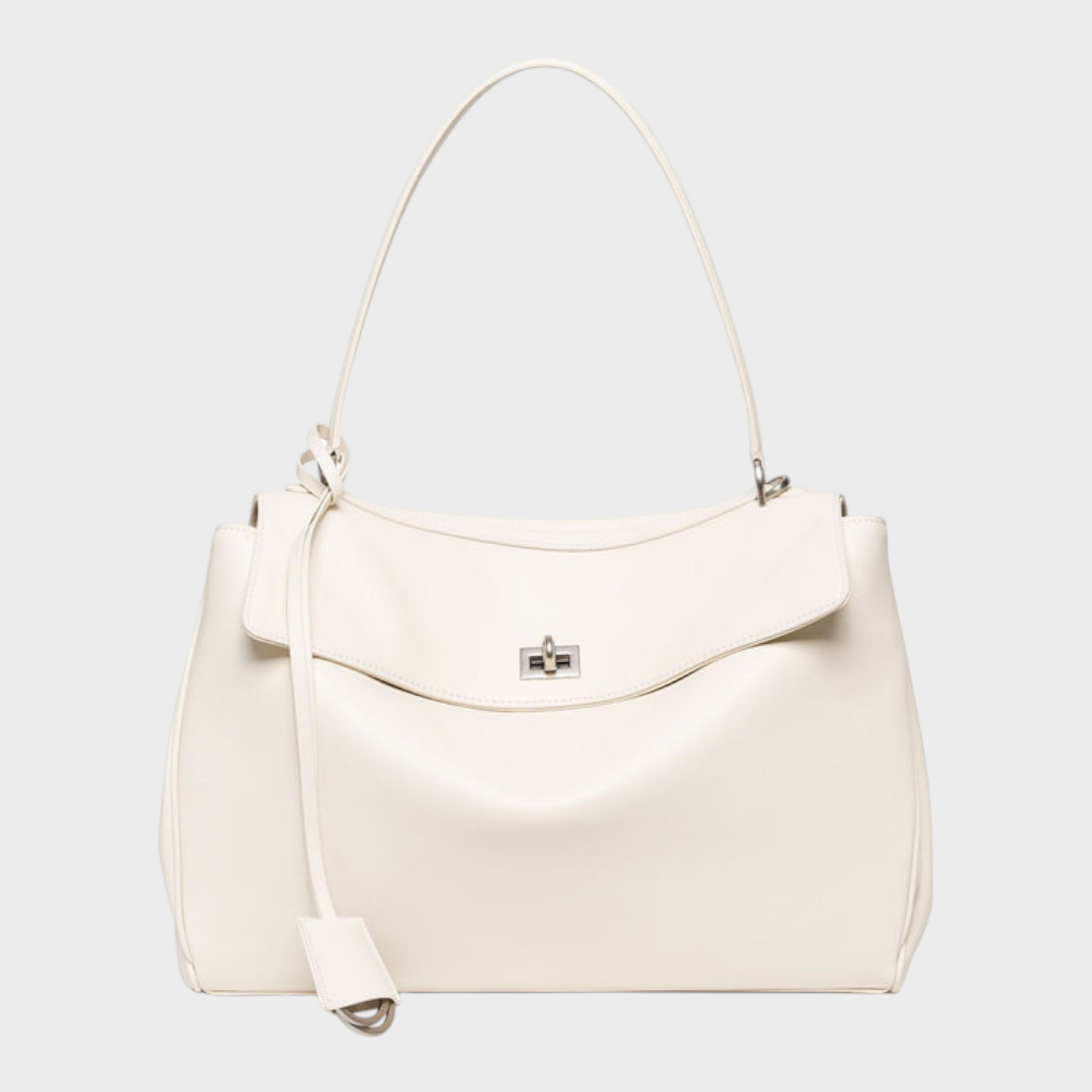 Libby Minimalist Leather Handbag — Soft Cowhide & Magnetic Flap 9