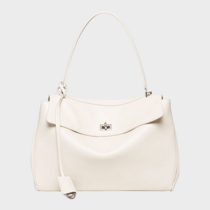 Libby Minimalist Leather Handbag — Soft Cowhide & Magnetic Flap 9