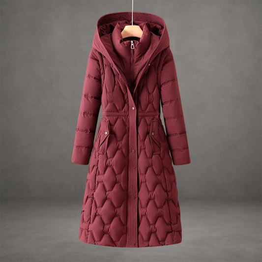 Longline Hooded Down Coat — Waterproof Windproof Winter Jacket 1