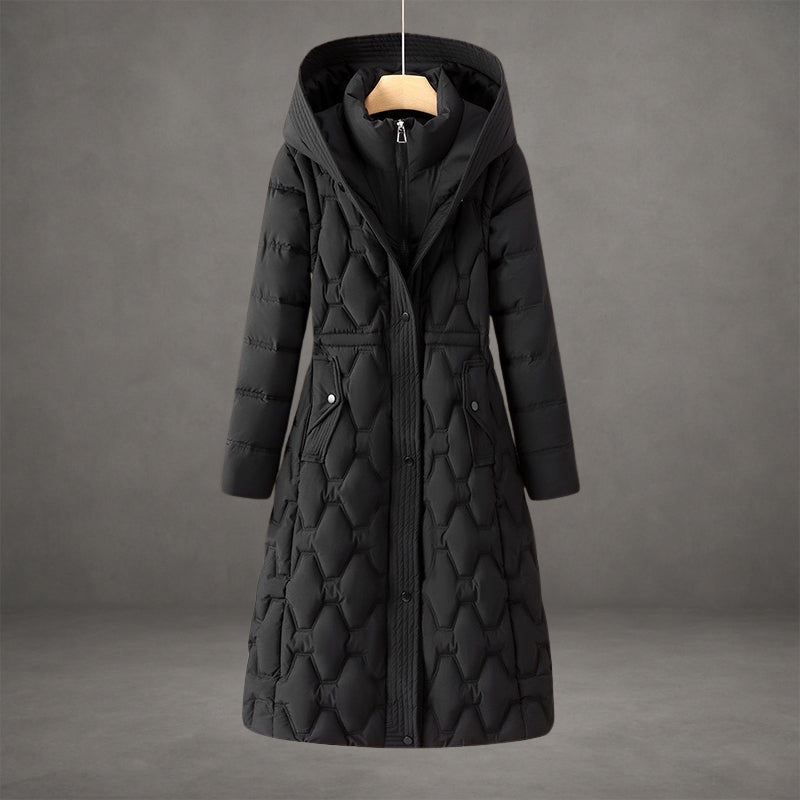 Longline Hooded Down Coat — Waterproof Windproof Winter Jacket 4