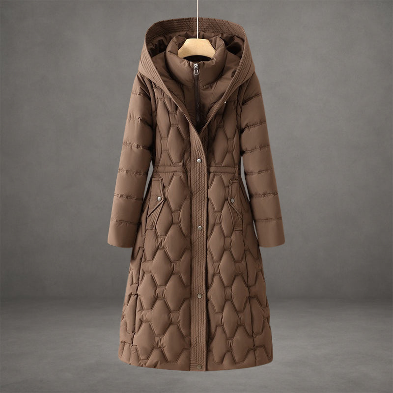 Longline Hooded Down Coat — Waterproof Windproof Winter Jacket 3