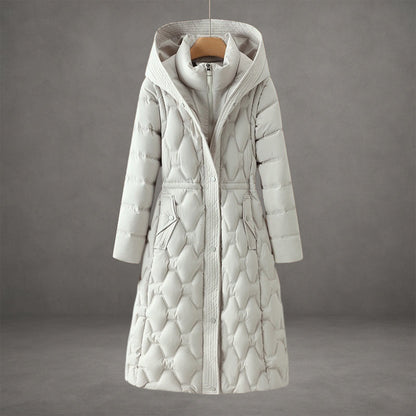Longline Hooded Down Coat — Waterproof Windproof Winter Jacket 2