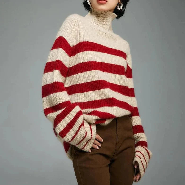 Chunky Knit Turtleneck Sweater — Relaxed Fit Long Sleeve 3