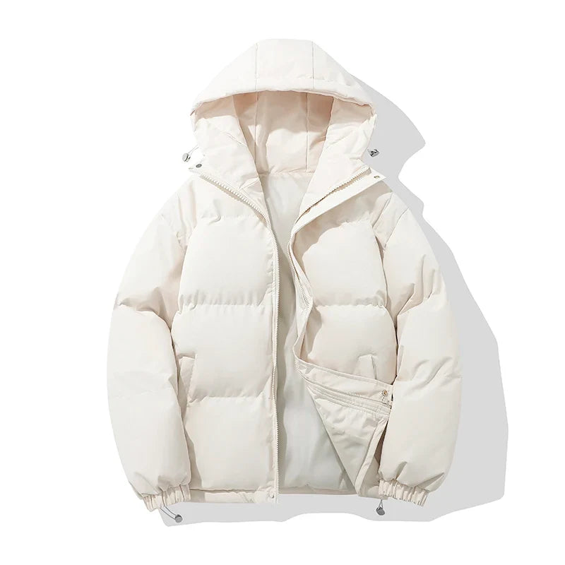 Unisex Hooded Puffer Jacket — Cotton Blend, 8 Colors 13