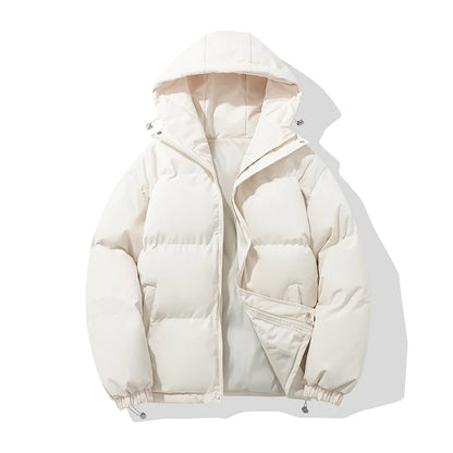 Unisex Hooded Puffer Jacket — Cotton Blend, 8 Colors 13