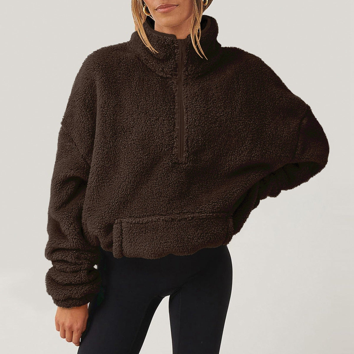 Alpine Half-Zip Sweater — Ultra-Soft Plush Fleece Top 3