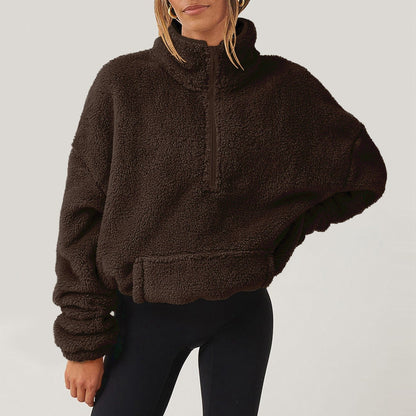 Alpine Half-Zip Sweater — Ultra-Soft Plush Fleece Top 3