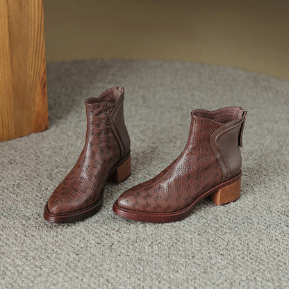 Margot Ankle Boots — Vegan Leather 2 in Block Heel 5