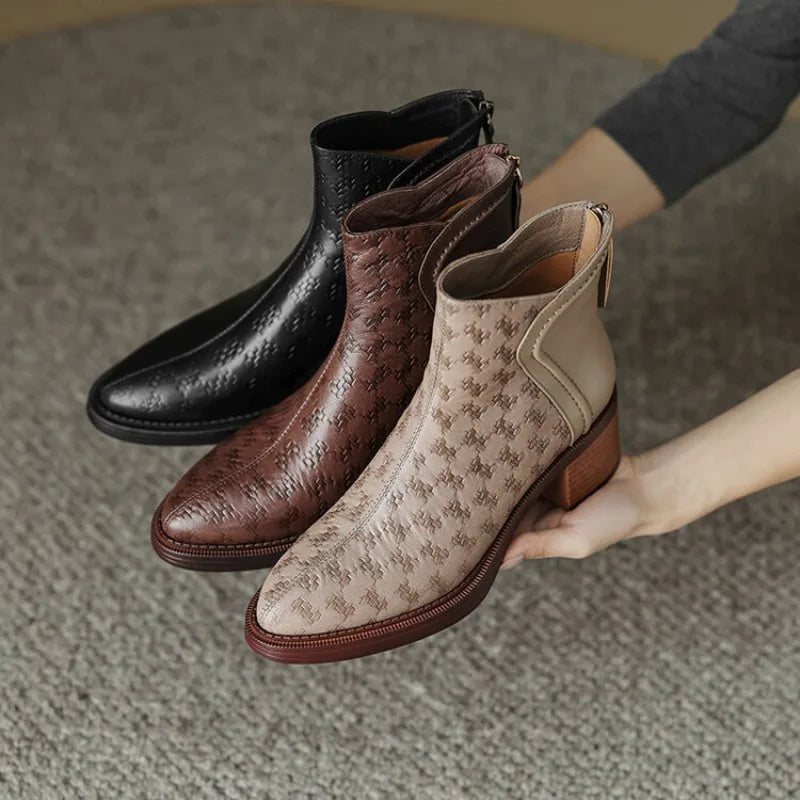 Margot Ankle Boots — Vegan Leather 2 in Block Heel 13