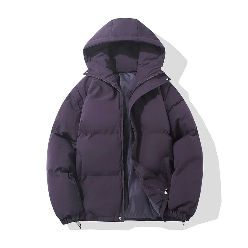 Unisex Hooded Puffer Jacket — Cotton Blend, 8 Colors 12