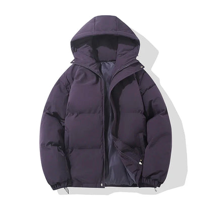 Unisex Hooded Puffer Jacket — Cotton Blend, 8 Colors 12