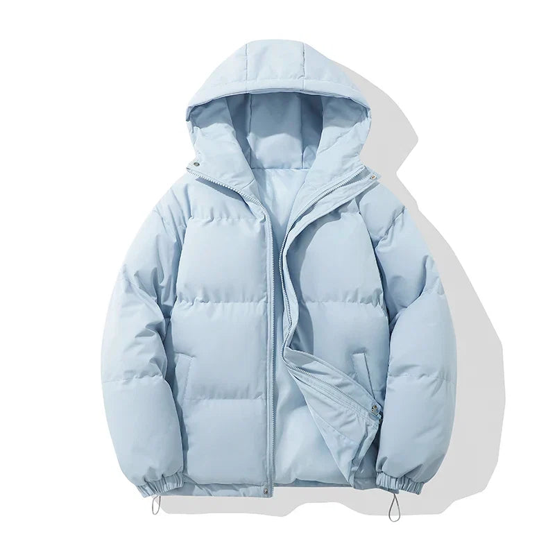 Unisex Hooded Puffer Jacket — Cotton Blend, 8 Colors 7